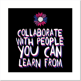 collaborate with people Posters and Art